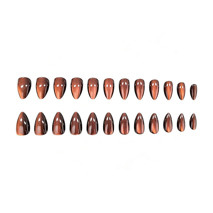 Premium Glänzende Mandelförmige Nagelkunst Karnz