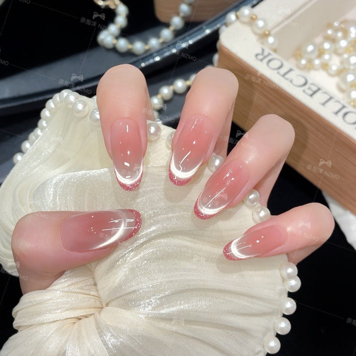 Premium French Tip Press-On Nagel Set