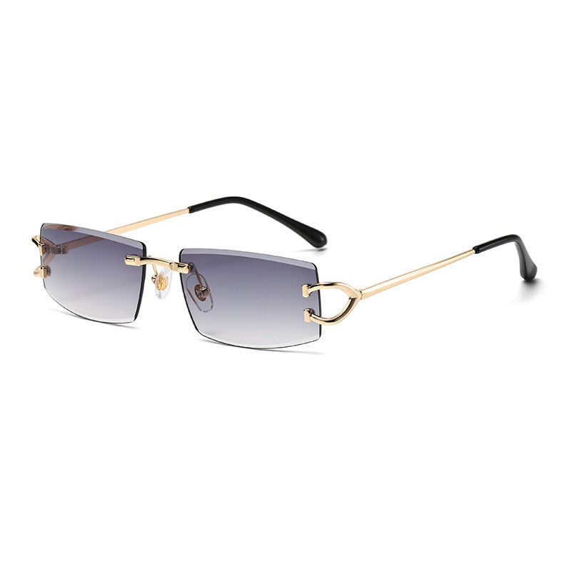 Damen Elegante Minimalistische Sonnenbrille mit einzigartigen Metalldetails Karnz