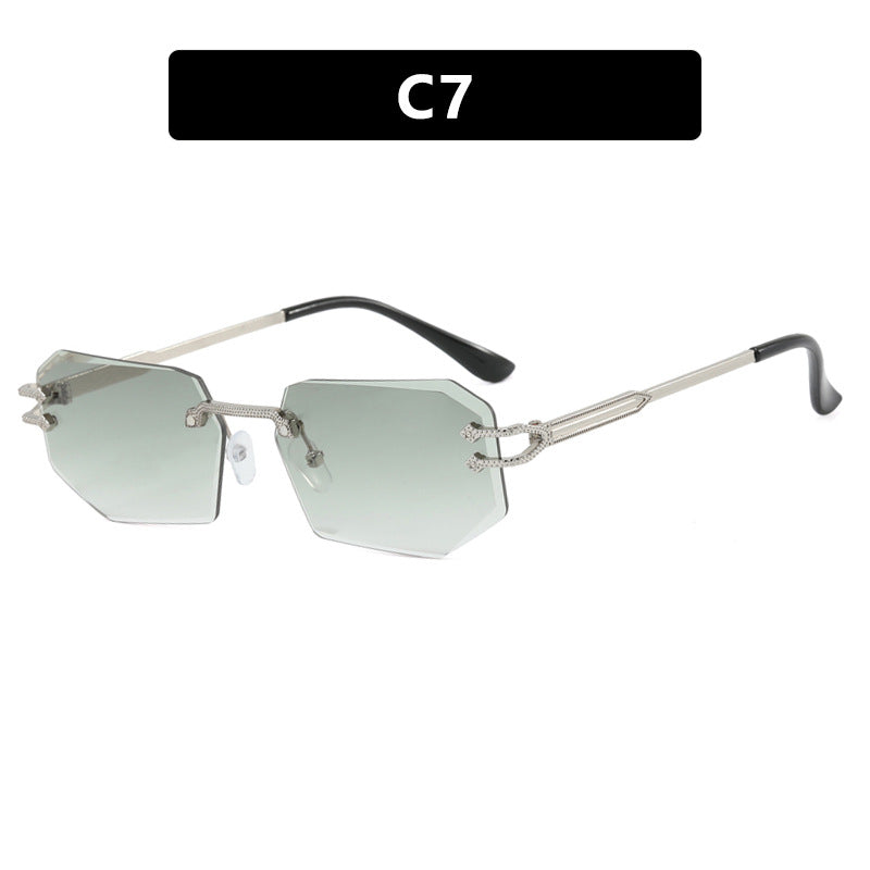 Damen geometrische Fashion-Sonnenbrille Karnz