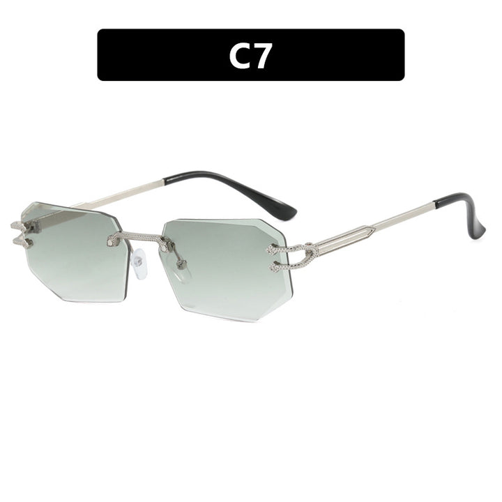 Damen geometrische Fashion-Sonnenbrille Karnz