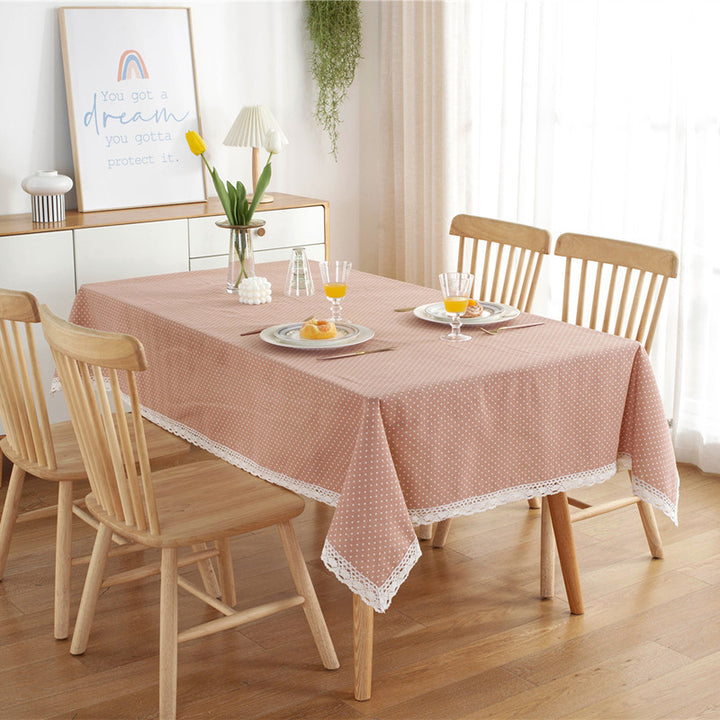 Punkte Spitze Trim Tischdecke