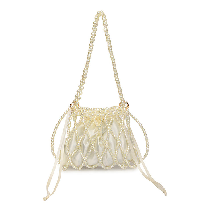 Dekorative Perlen Zugband-Handtasche