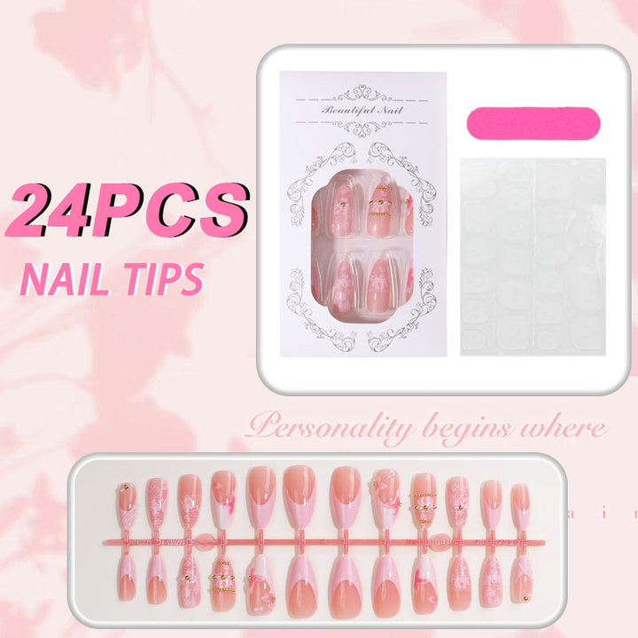 Dekoratives Press-On Nagelset Karnz