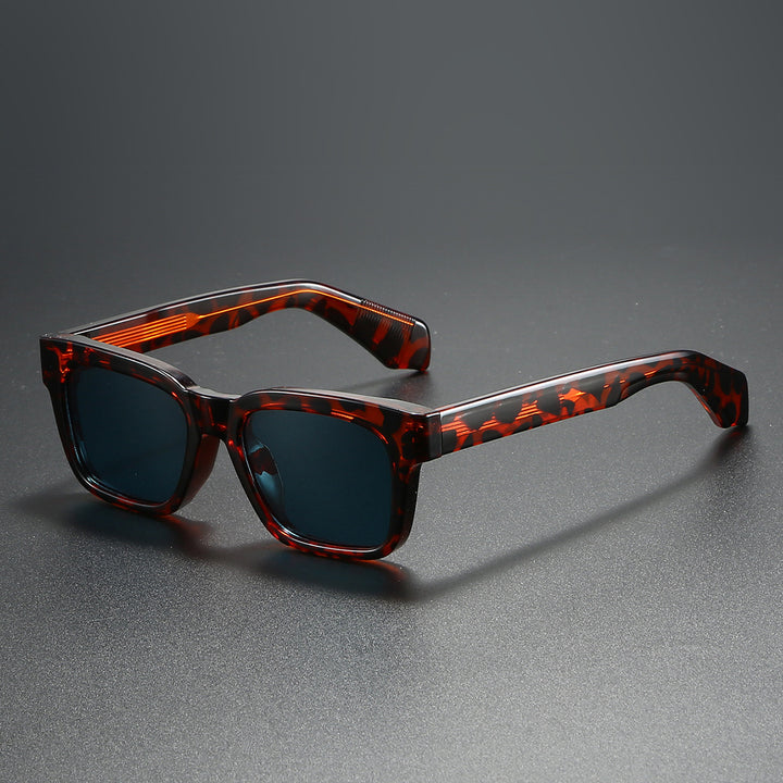 Damen quadratische Sonnenbrille mit markantem Schildpatt-Muster Karnz