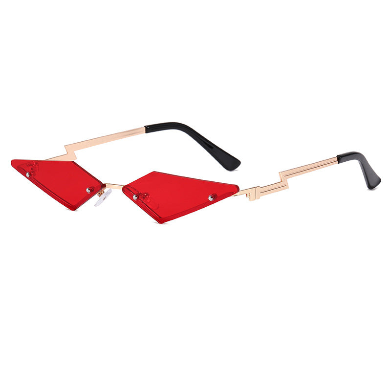 Damen geometrische Designer-Sonnenbrille mit innovativem Rahmen Karnz