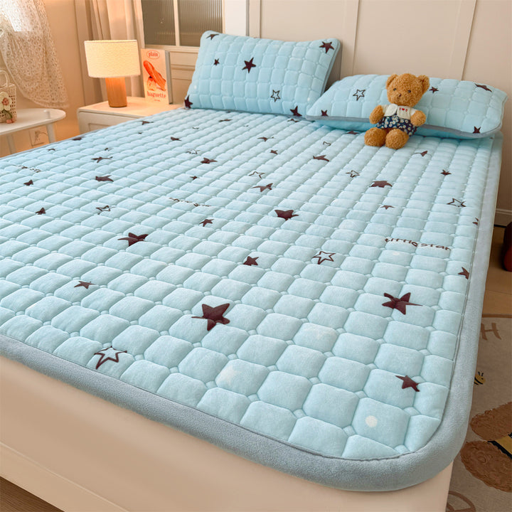 Niedlicher Cartoon Tier Quilted Matratzenauflage