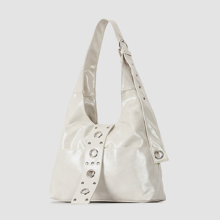 Elegante Lackleder Hobo Tasche