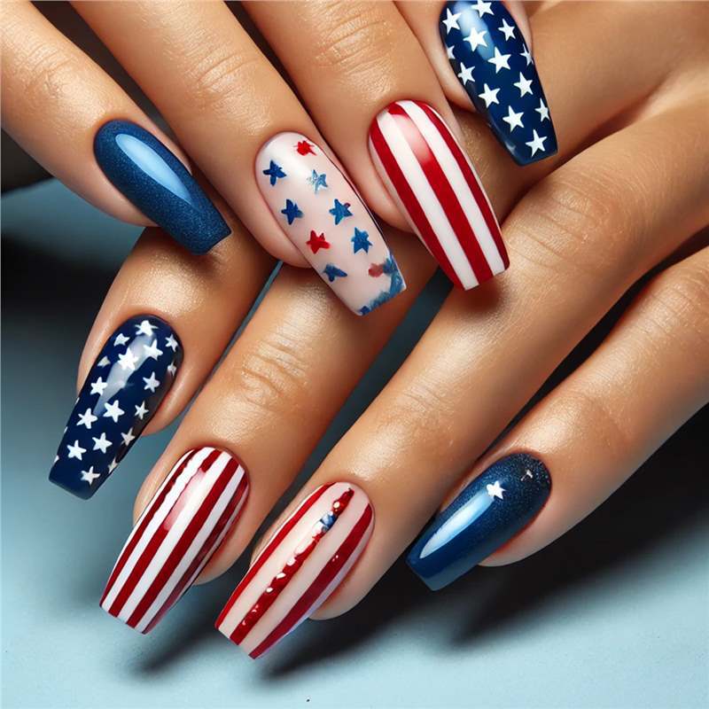 Patriotisches Nagelkunstset Karnz