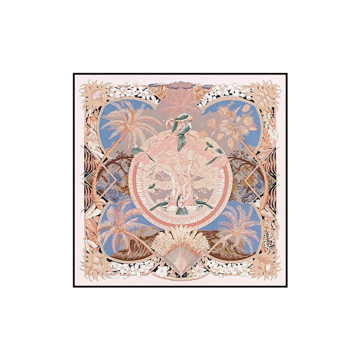 Elegante Floral Seidenschal