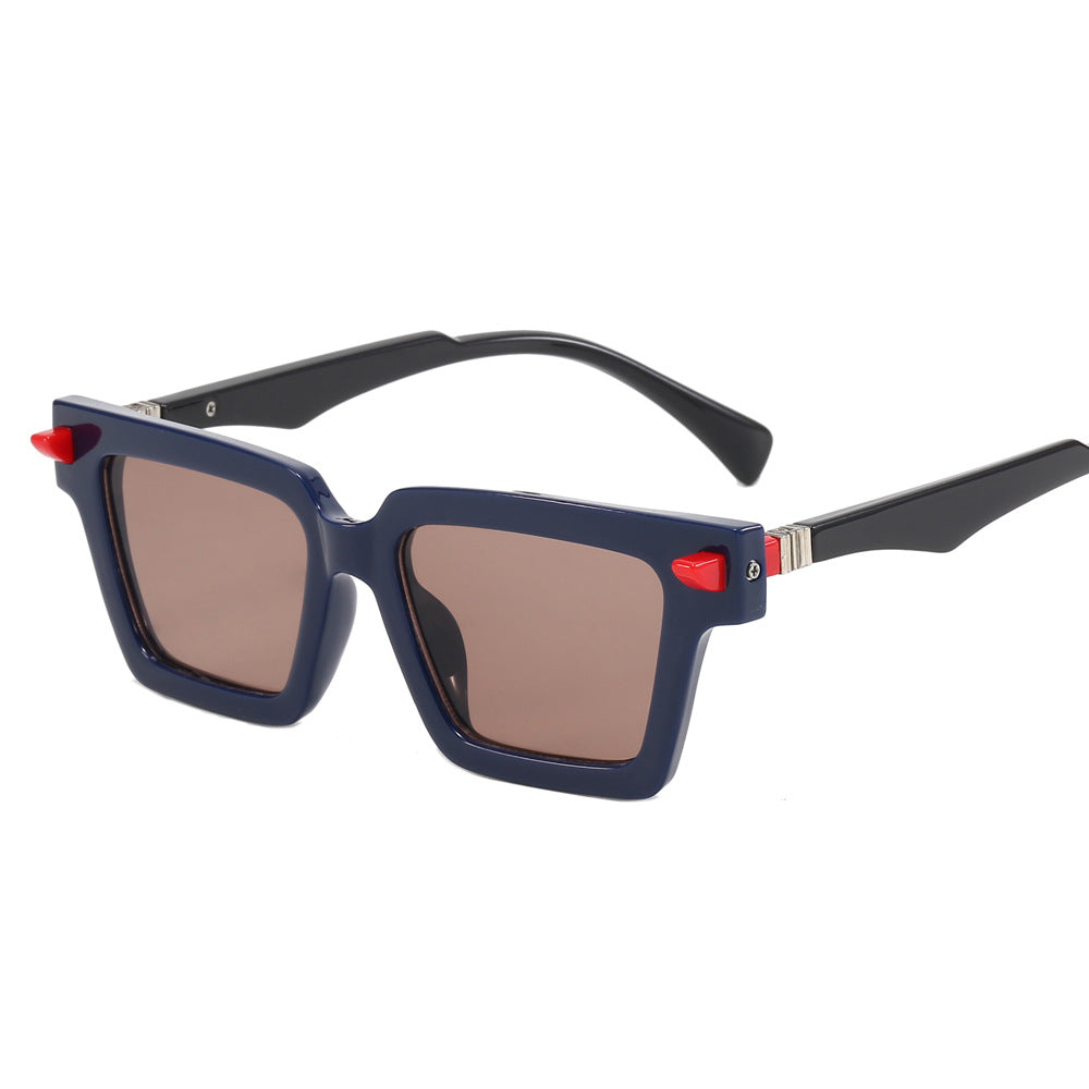 Damen modische Sonnenbrille mit einzigartigen geometrischen Akzenten Karnz