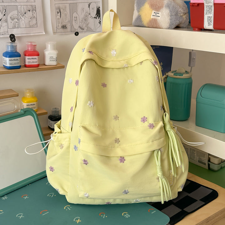 Bestickter Blumenmuster-Rucksack Karnz