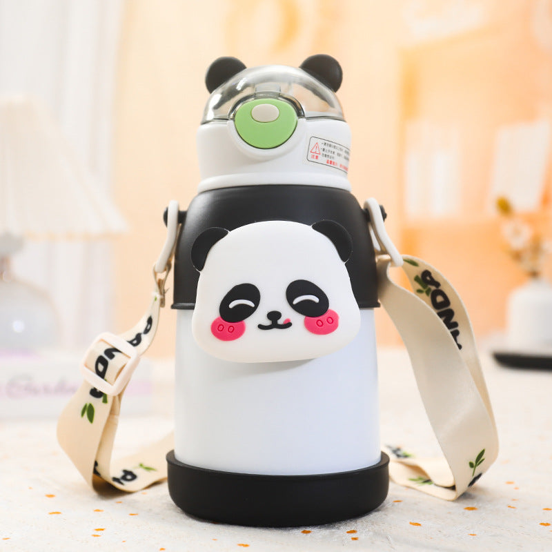 Damen Isolierte Trinkflasche mit buntem Hasenmotiv Karnz