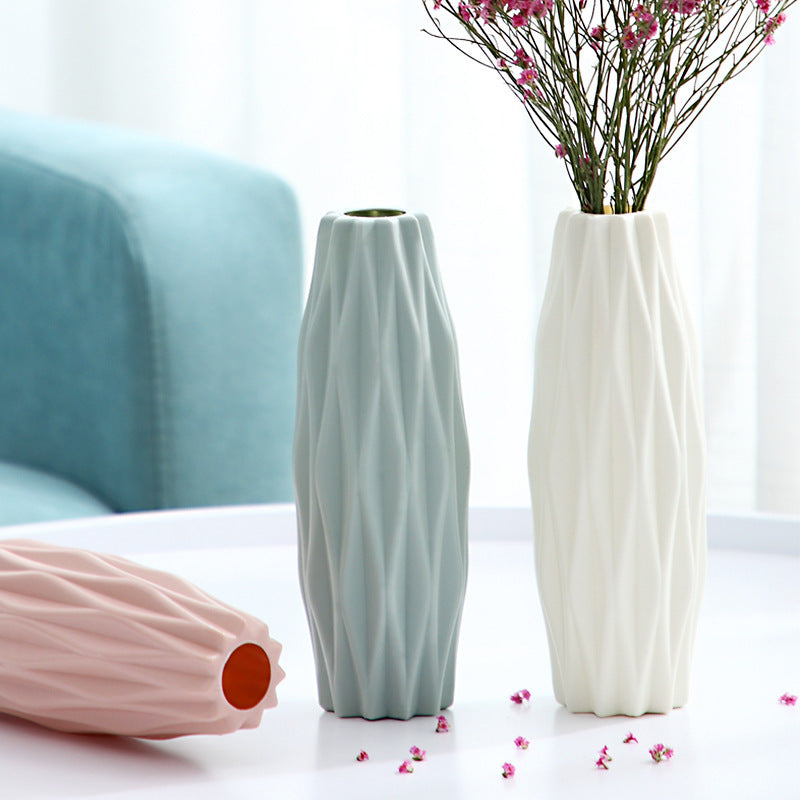 Elegante Texturierte Dekorative Blumenvase Karnz