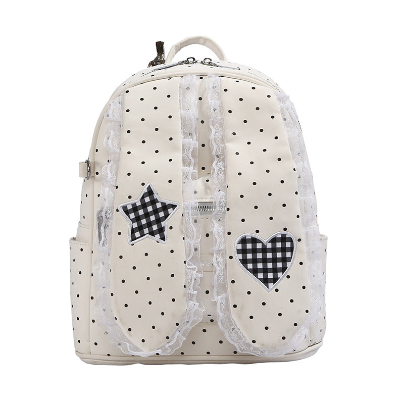 Modische Pünktchen Rucksack Karnz