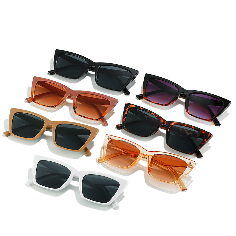 Damen modische geometrische Sonnenbrille mit schützendem UV-Schutz Karnz