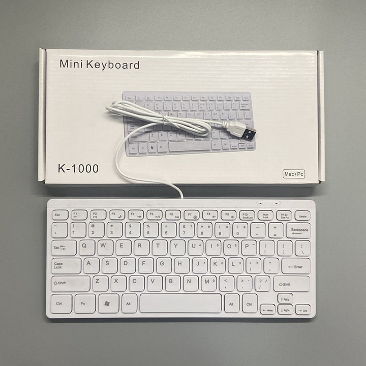 Kompakte USB kabelgebundene Tastatur Karnz