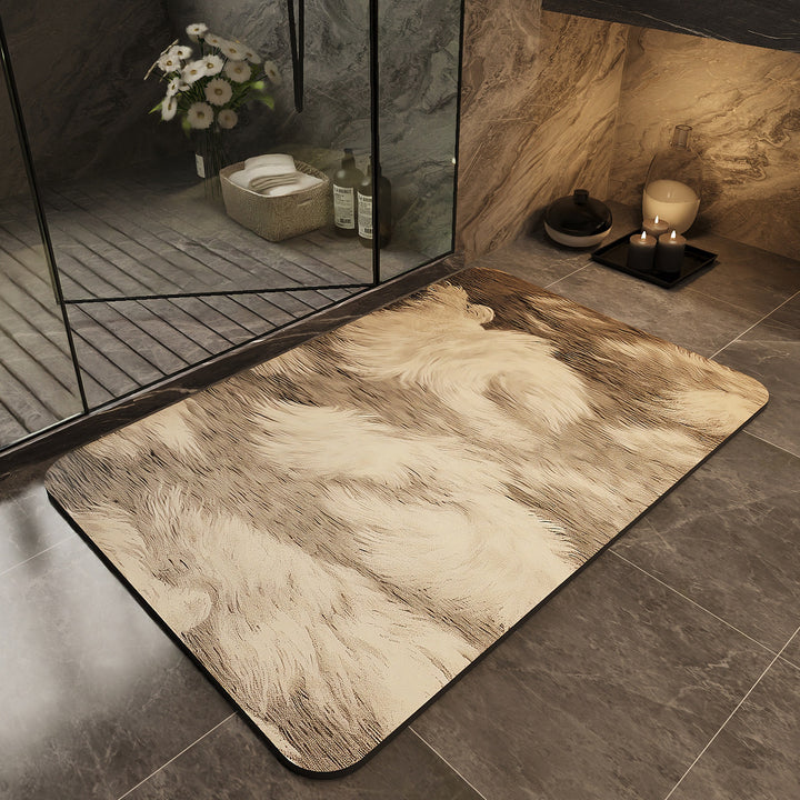 Stylische rutschfeste Badematte