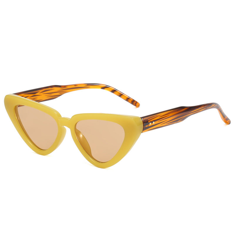 Damen stilvolle Cat-Eye Sonnenbrille mit auffälligem Design Karnz