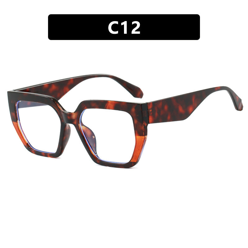 Damen geometrische Brille im modischen Schildkrötenmuster Karnz