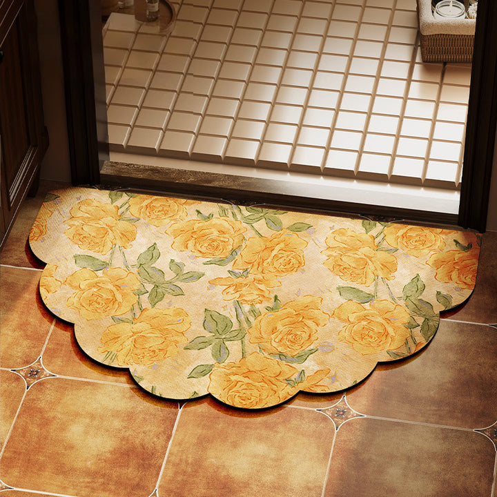 Dekorativer floraler Teppich für Innenräume