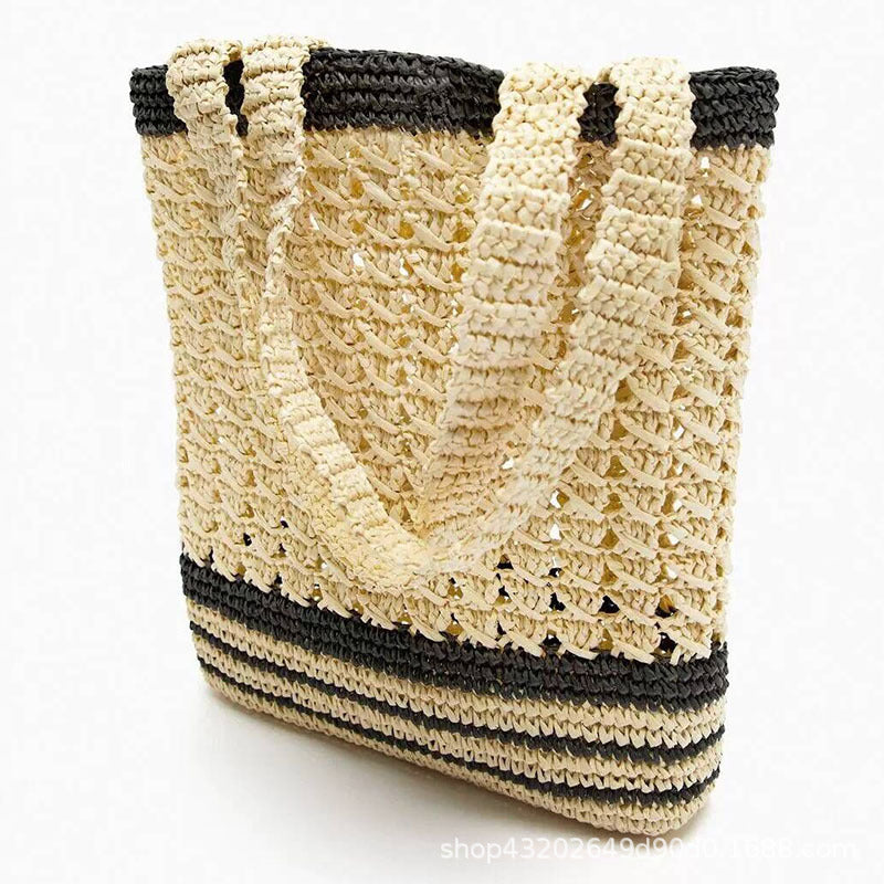 Damen Handgeknüpfte Korbtasche mit elegantem Design Karnz