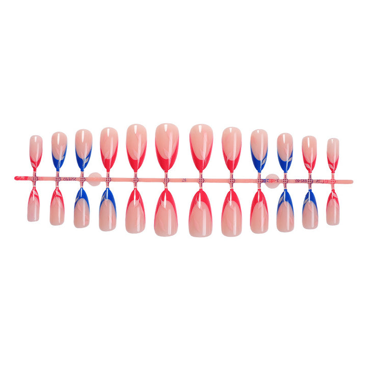 Press-On Nagelkunst Set mit elegantem Farbverlauf Design Karnz