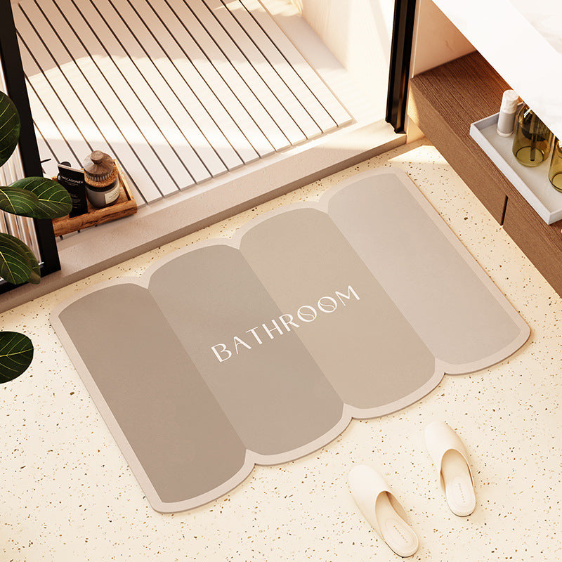 Luxuriöse gepolsterte Badezimmermatte