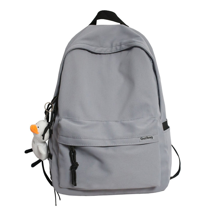 Vielseitiger lässiger Rucksack mit Plüsch Charm Karnz