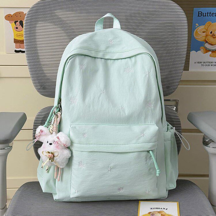 Adorabler Weicher Stoff Bestickter Rucksack