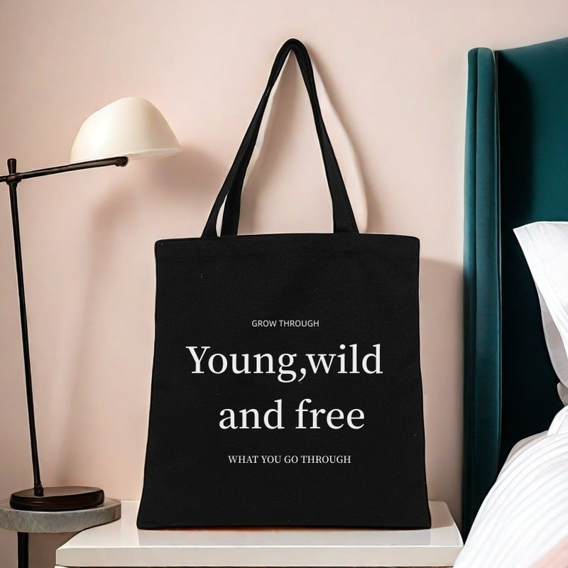 Motivational Canvas Tote Bag Karnz