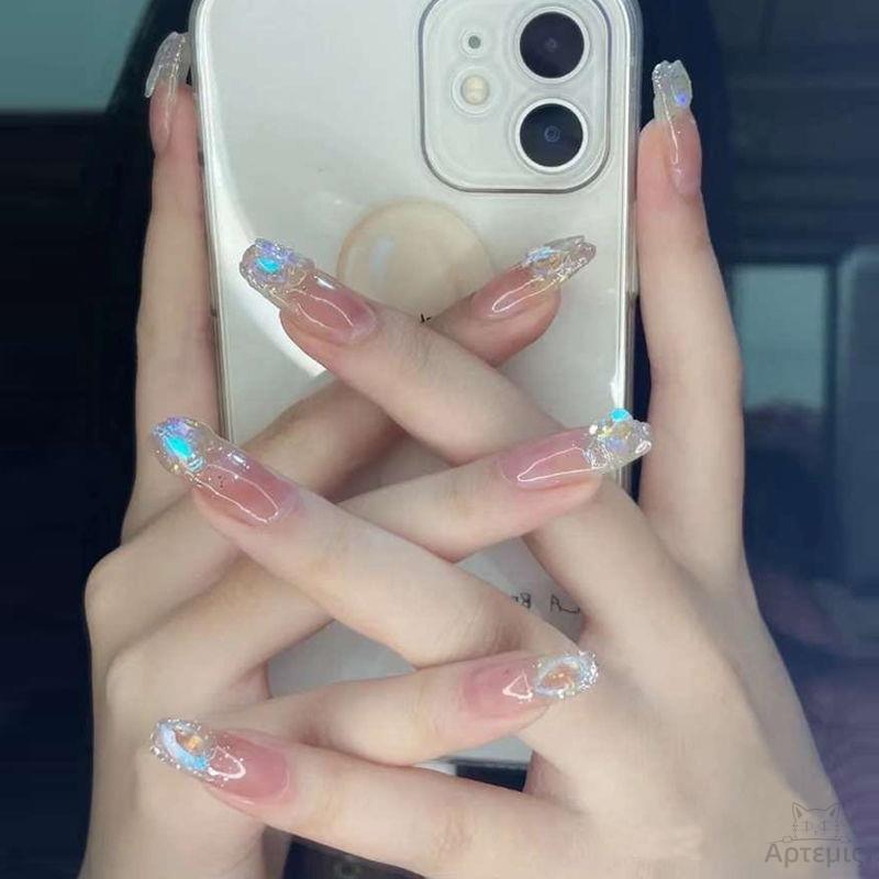 Künstliche Glamouröse Herz-Nagelspitzen Karnz