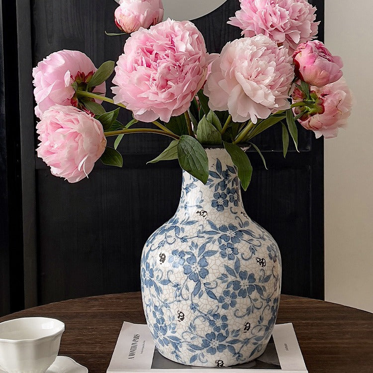 Handgefertigte Keramische Rissglas Blumen Dekorative Tischvase