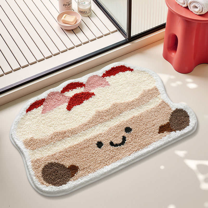 Niedliche dessertthemen Badezimmermatte