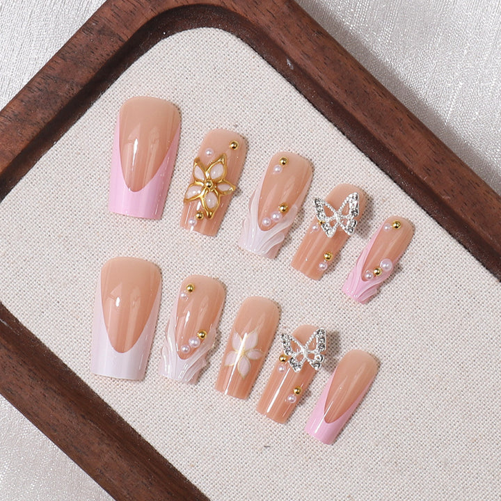Luxuriöse dekorative Press-On-Nagelspitzen Karnz