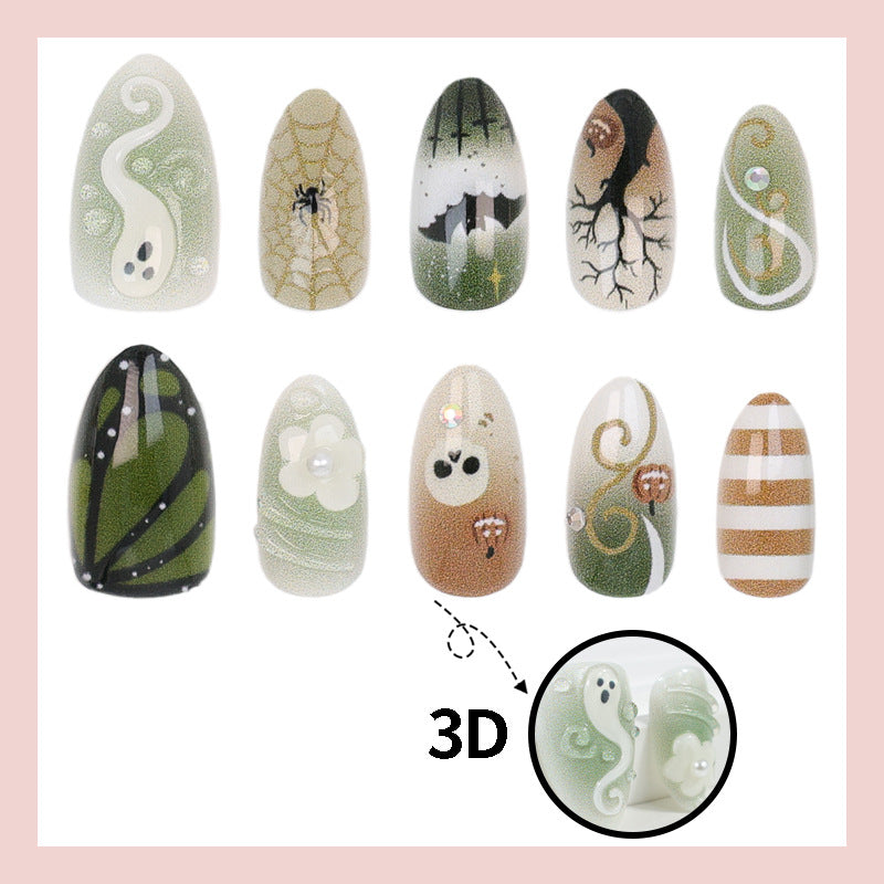 Halloween Kunstnagelset mit gruseligen Motiven Karnz
