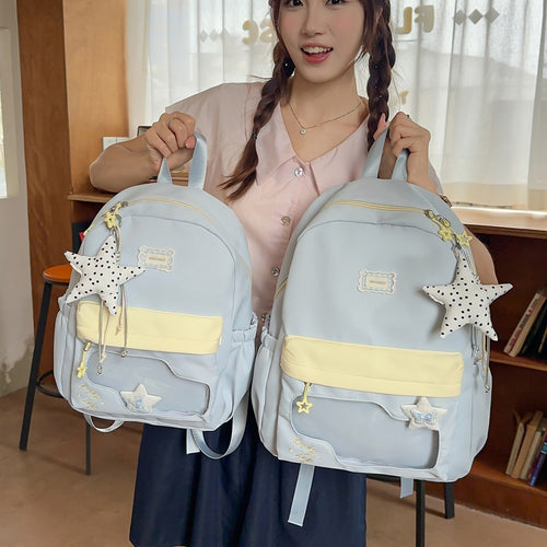 Fun Star-Bestickte Rucksack Karnz
