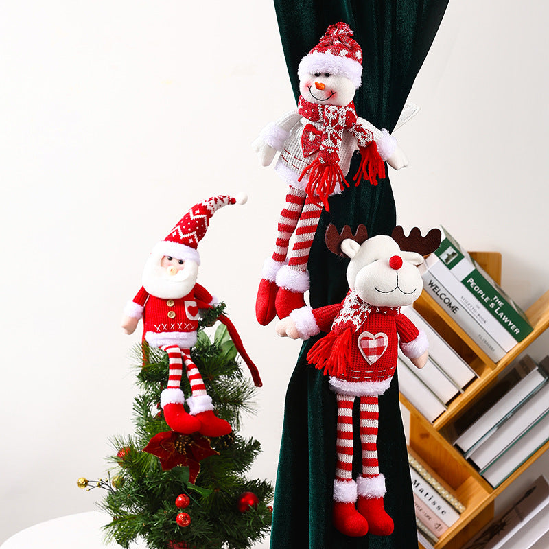 Dekorative Weihnachtsmann Vorhanghalter Karnz