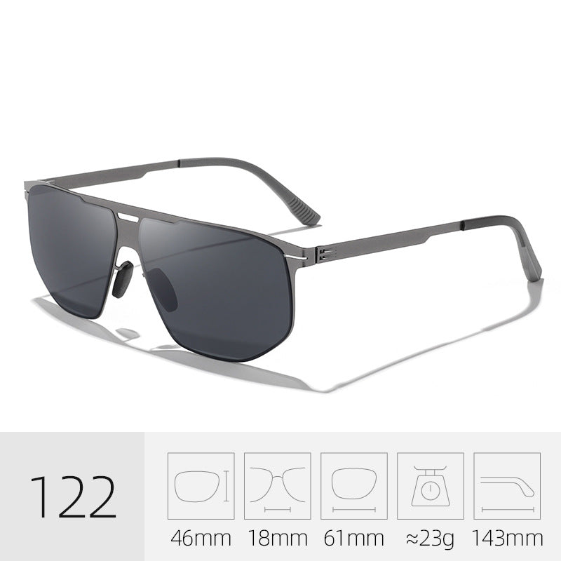 Trendy Quadrat Rahmen Sonnenbrille Karnz