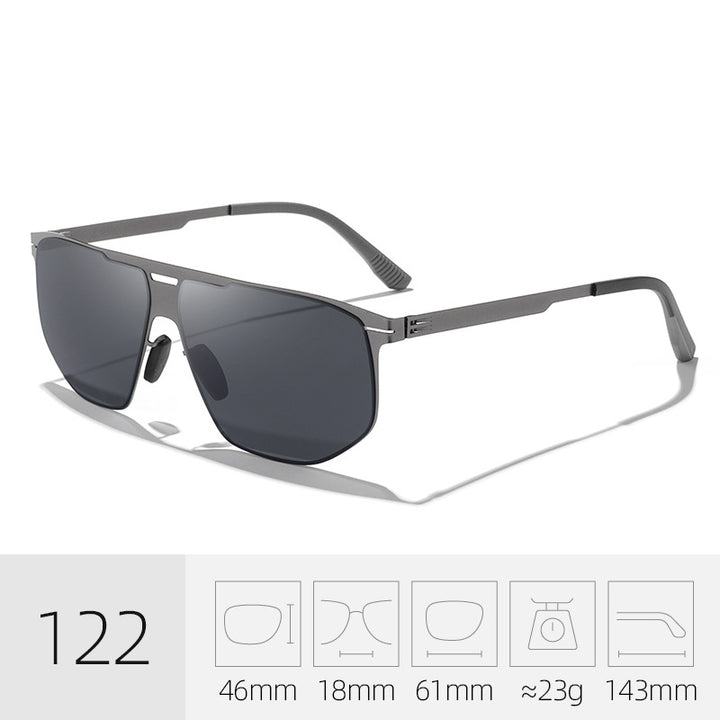 Trendy Quadrat Rahmen Sonnenbrille Karnz