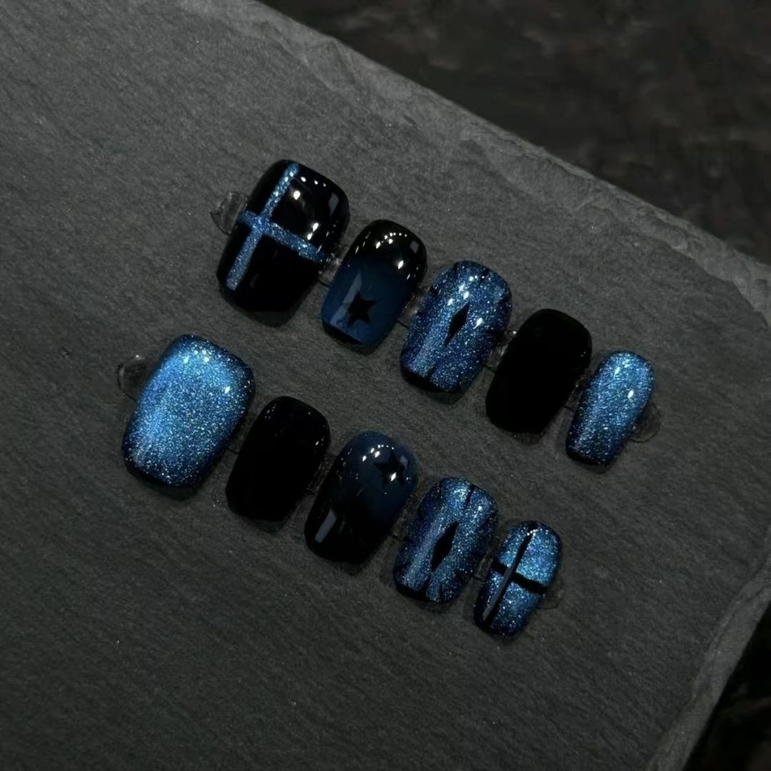 Sternen Nacht Glitzer Nagel Kunst Set Karnz