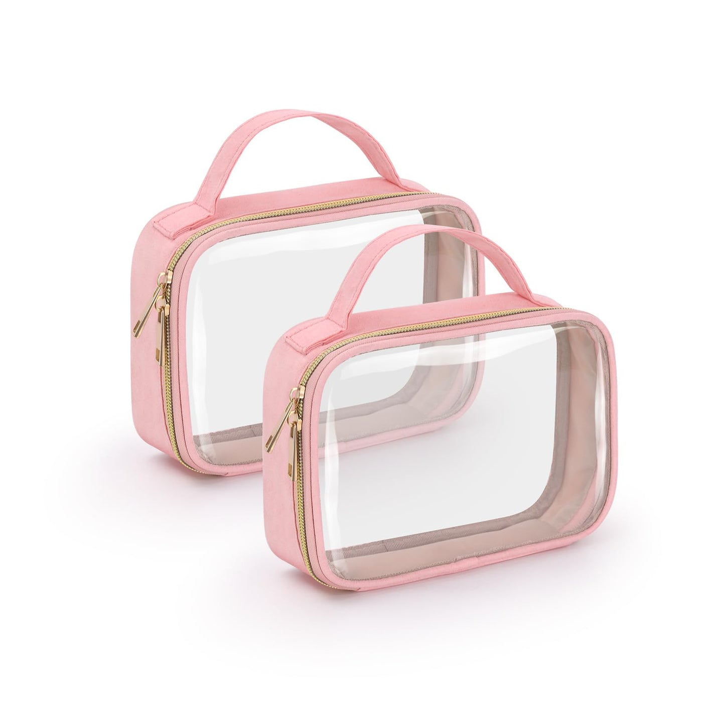 Damen durchsichtige Kosmetiktaschen Set Karnz