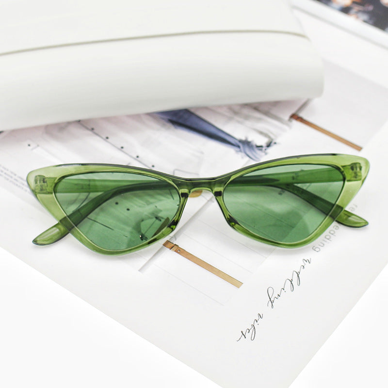 Damen Cat-Eye Sonnenbrille mit sorgfältig gestaltetem Rahmen Karnz