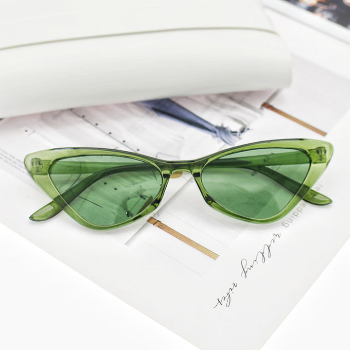 Damen Cat-Eye Sonnenbrille mit sorgfältig gestaltetem Rahmen Karnz