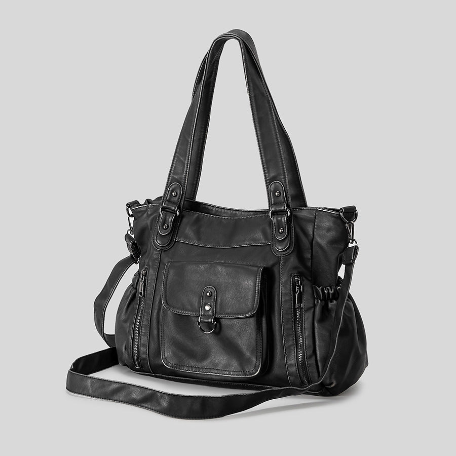 Multitaschen Leder Hobo Handtasche