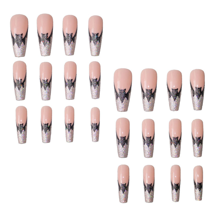 Halloween Themen Glitter Fledermaus Nagelkunst Set