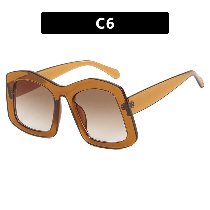 Damen große Sonnenbrille mit modischem Design und UV-Schutz Karnz