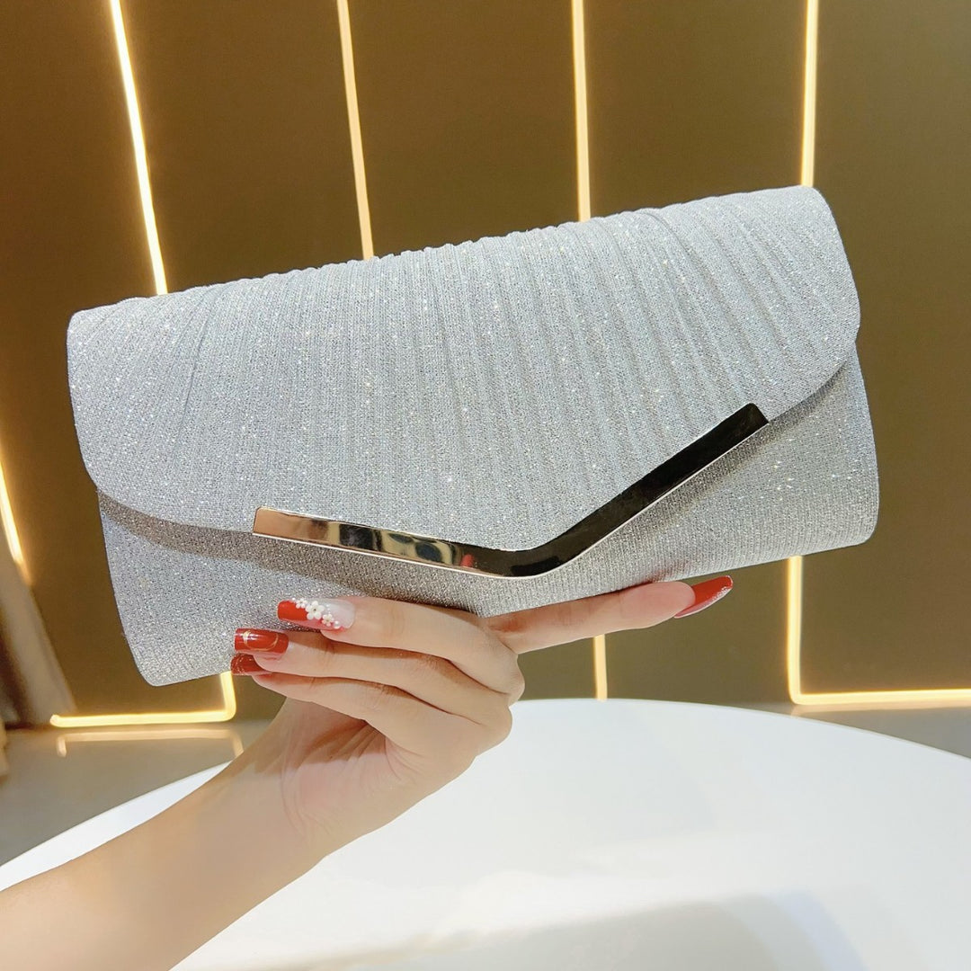 Elegante Plissierte Clutch-Tasche