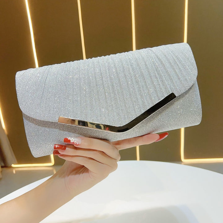 Elegante Plissierte Clutch-Tasche