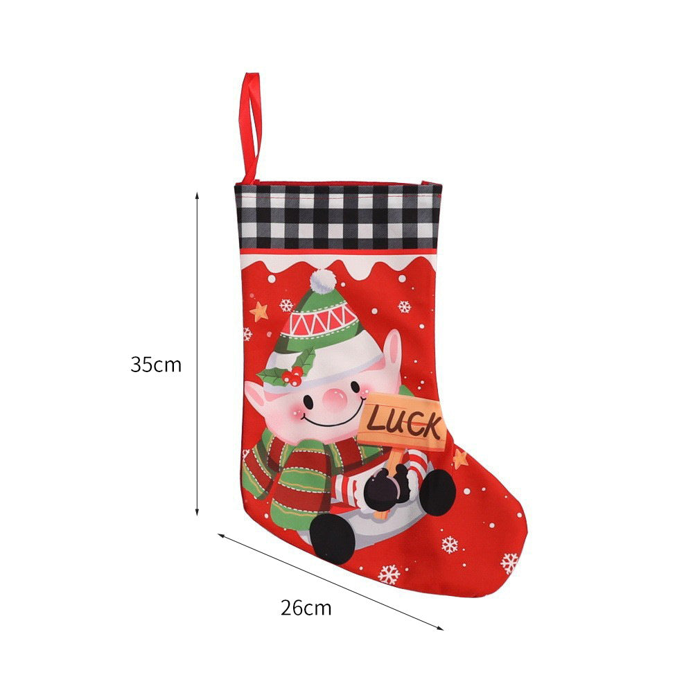 Weihnachtlich dekorative Socke